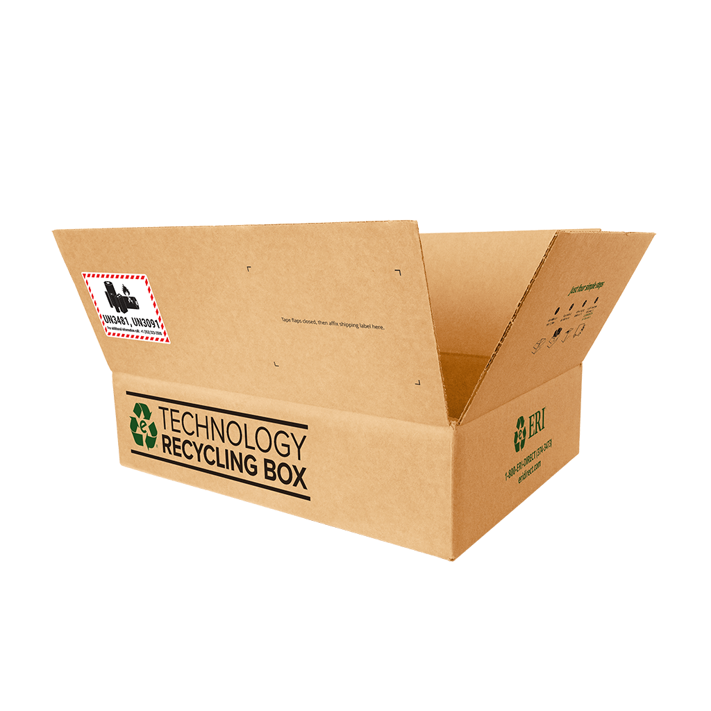 Photo of our medium recycling box.